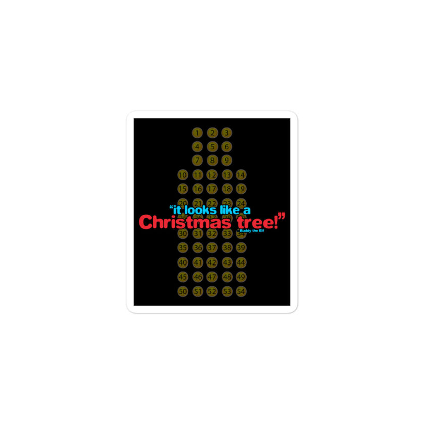 It looks like a Christmas tree! -Buddy the Elf, Elf Bubble-free stickers - Image 2