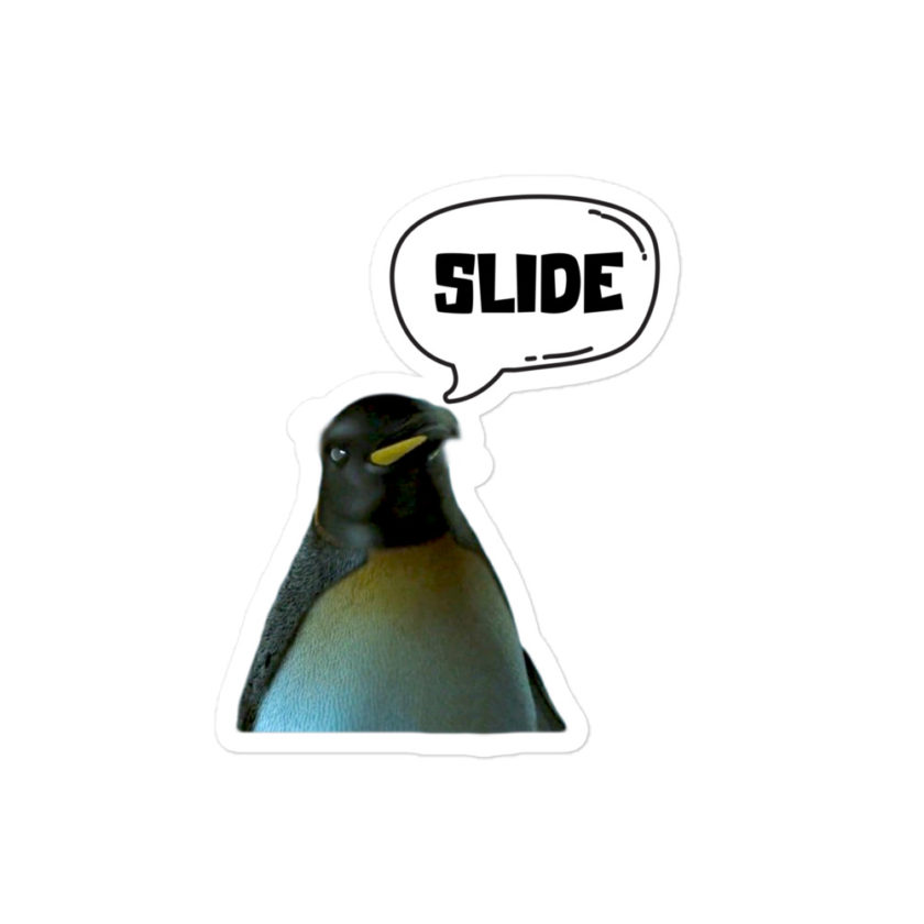 Slide - Penguin Fight Club Bubble-free stickers