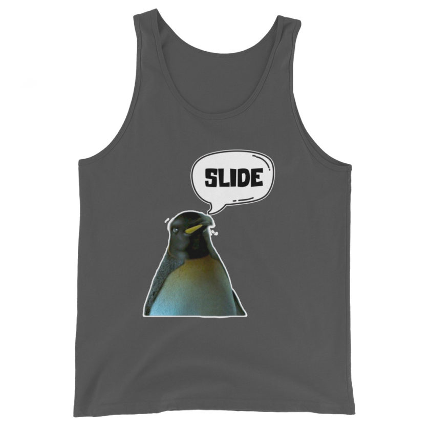 Slide - Penguin Fight Club Unisex Tank Top - Image 6