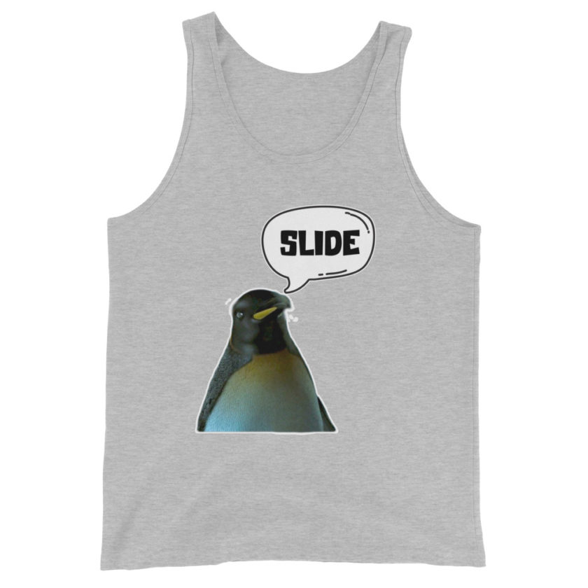Slide - Penguin Fight Club Unisex Tank Top - Image 8