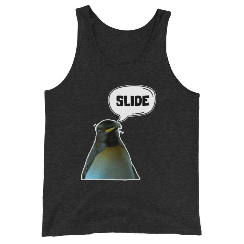 Slide - Penguin Fight Club Unisex Tank Top - Image 4