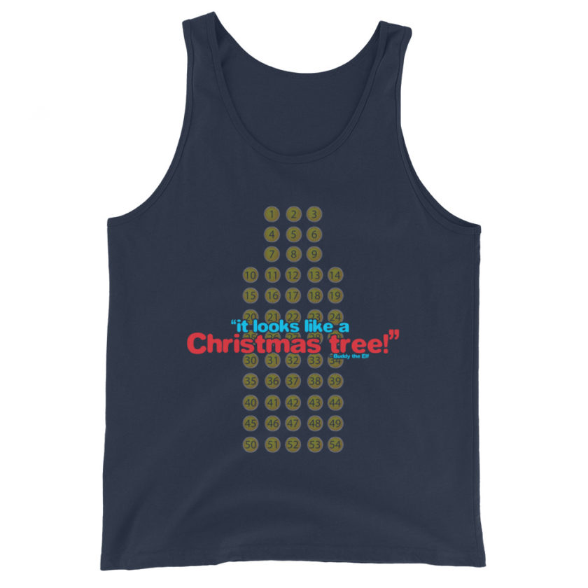 It looks like a Christmas tree! -Buddy the Elf, Elf Unisex Tank Top - Image 2