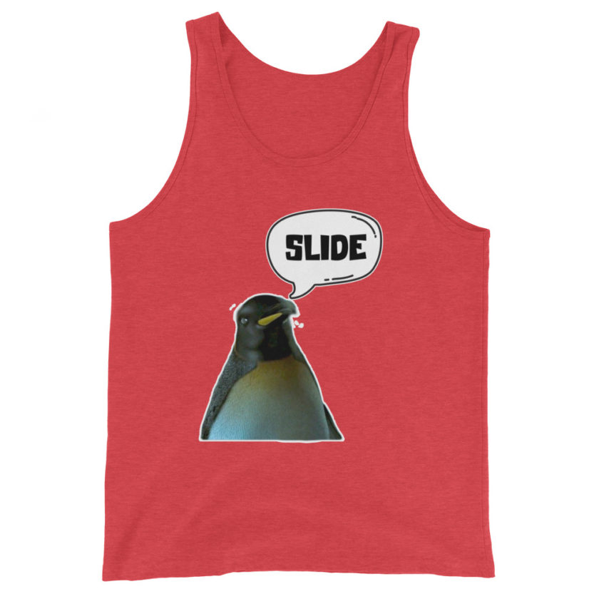 Slide - Penguin Fight Club Unisex Tank Top - Image 7