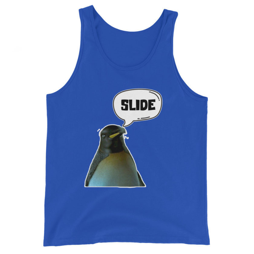 Slide - Penguin Fight Club Unisex Tank Top - Image 5