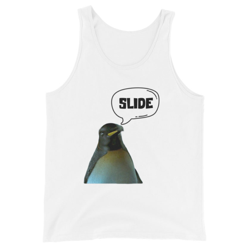 Slide - Penguin Fight Club Unisex Tank Top - Image 10