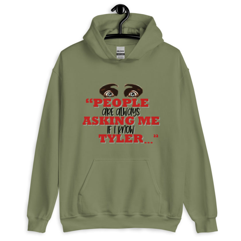 People are always asking me if I know -Tyler Durden, Fight Club Unisex Hoodie - Image 3