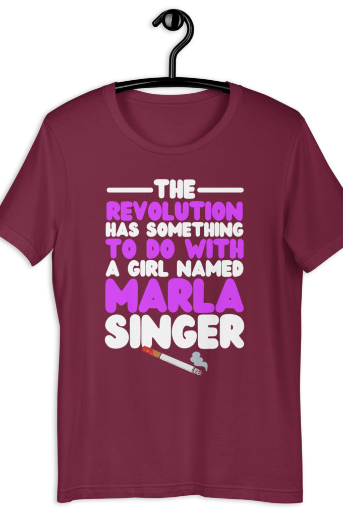 The revolution has something to do with a girl named Marla Singer -Fight Club Unisex t-shirt