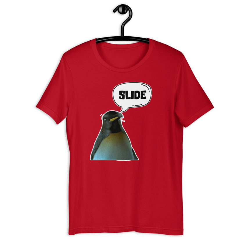Slide - Penguin Fight Club Unisex t-shirt - Image 3
