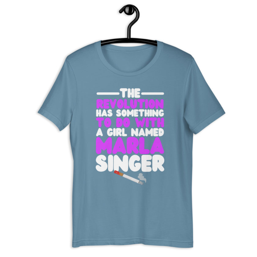 The revolution has something to do with a girl named Marla Singer -Fight Club Unisex t-shirt - Image 11