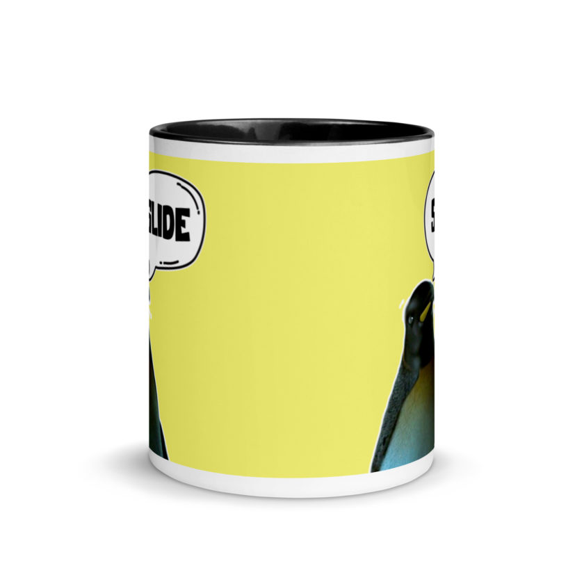 Slide - Penguin Fight Club Mug with Color Inside - Image 3