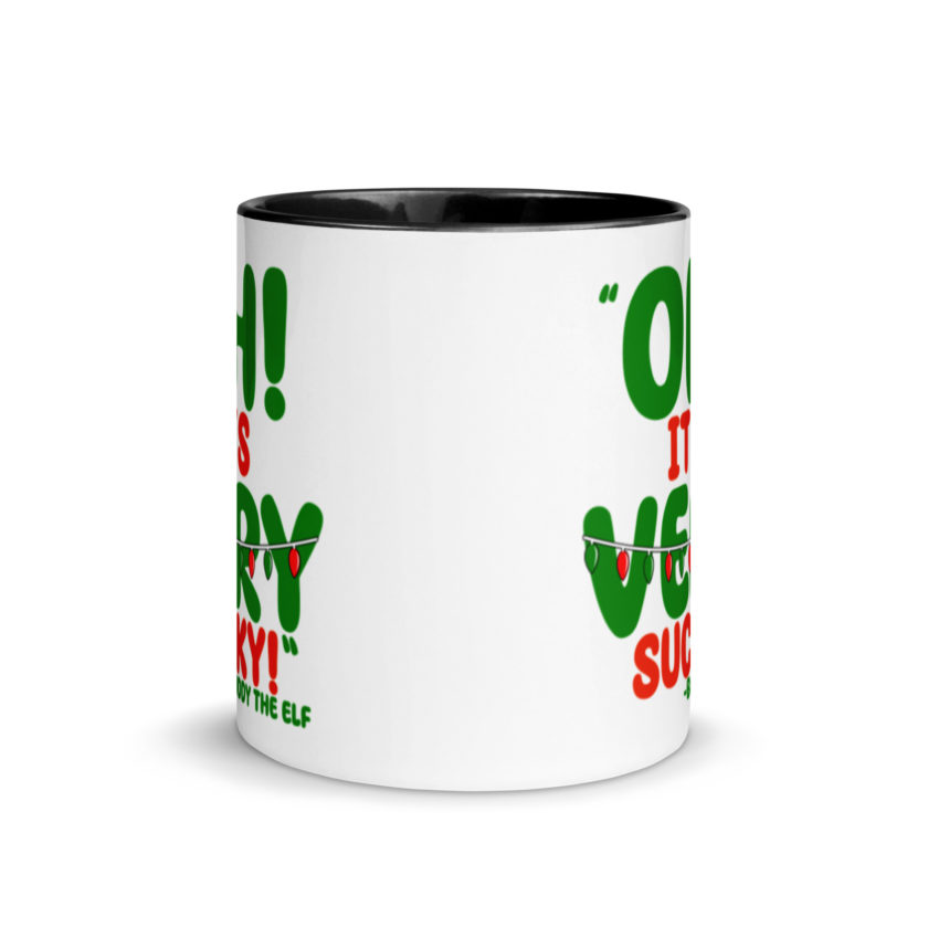 Oh, its VERY sucky! -Buddy the Elf, Elf Mug with Color Inside - Image 3