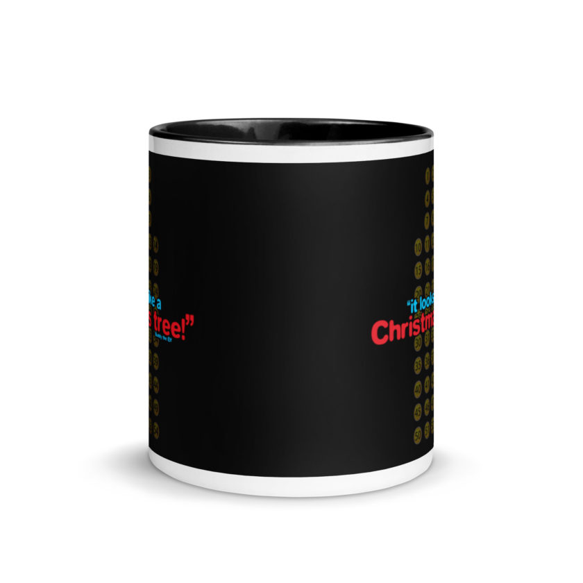 It looks like a Christmas tree! -Buddy the Elf, Elf Mug with Color Inside - Image 3