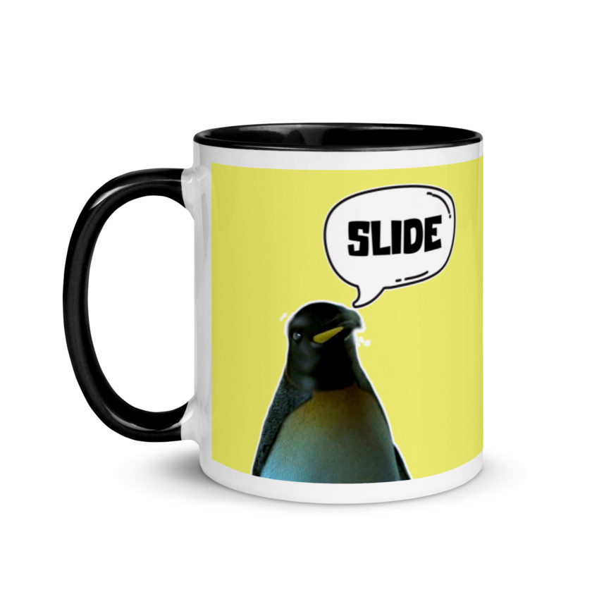 Slide - Penguin Fight Club Mug with Color Inside - Image 4
