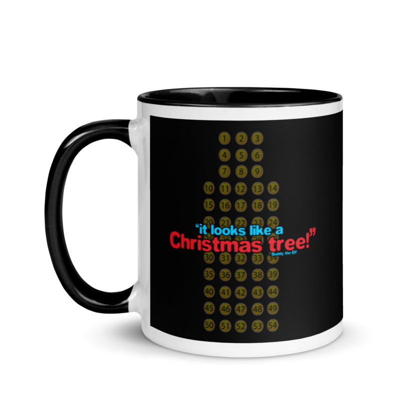 It looks like a Christmas tree! -Buddy the Elf, Elf Mug with Color Inside