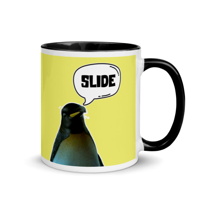 Slide - Penguin Fight Club Mug with Color Inside - Image 2