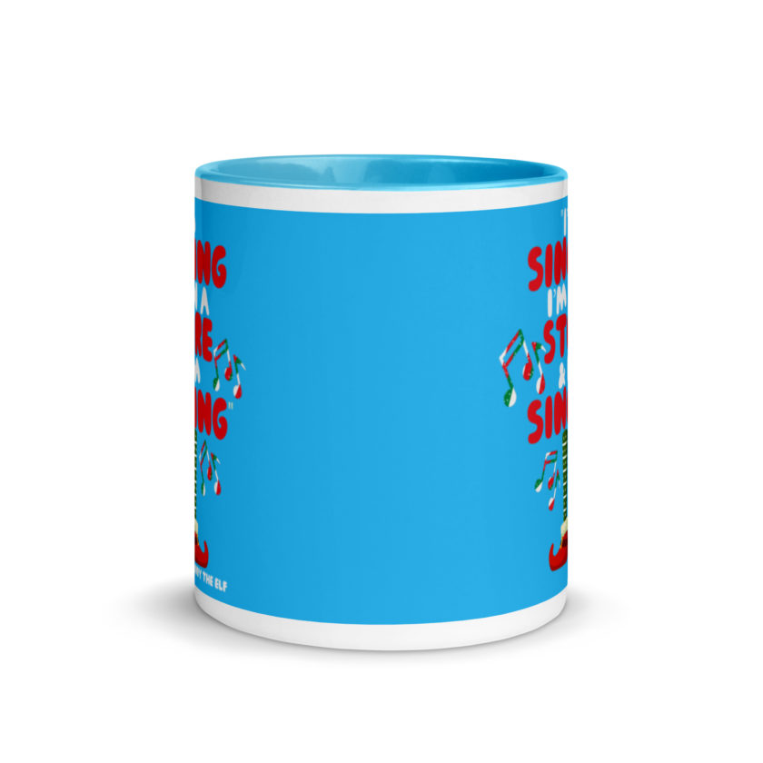 I'm singing! I'm in a store and I'm singing! -Buddy the Elf, Elf Mug with Color Inside - Image 12