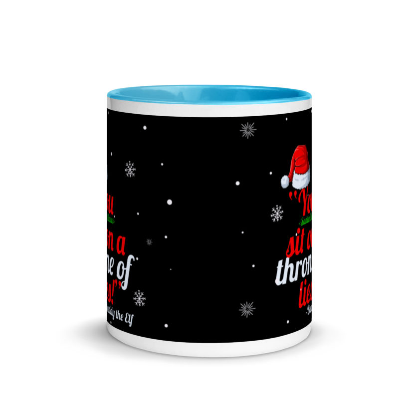 You  sit on a throne of lies! -Buddy the Elf, Elf Mug with Color Inside - Image 11