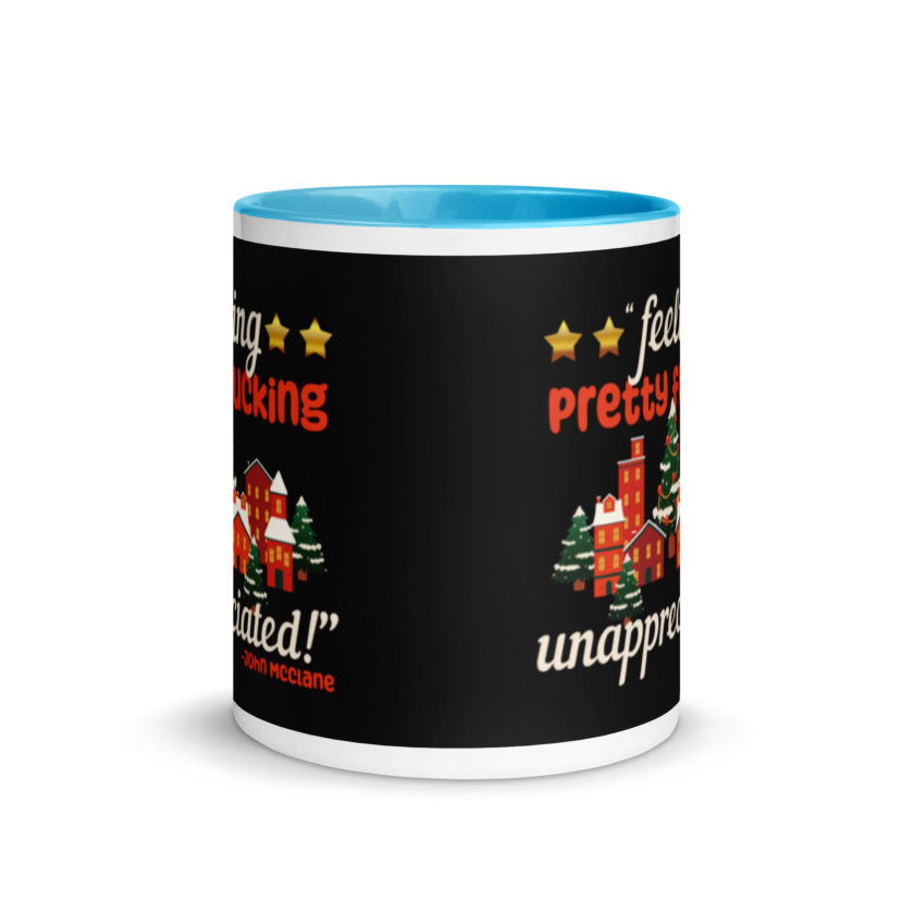 Feeling pretty fucking unappreciated! -John Mcclane, Die Hard Mug with Color Inside - Image 11