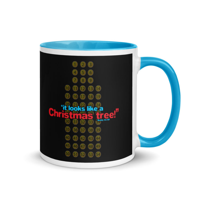 It looks like a Christmas tree! -Buddy the Elf, Elf Mug with Color Inside - Image 10