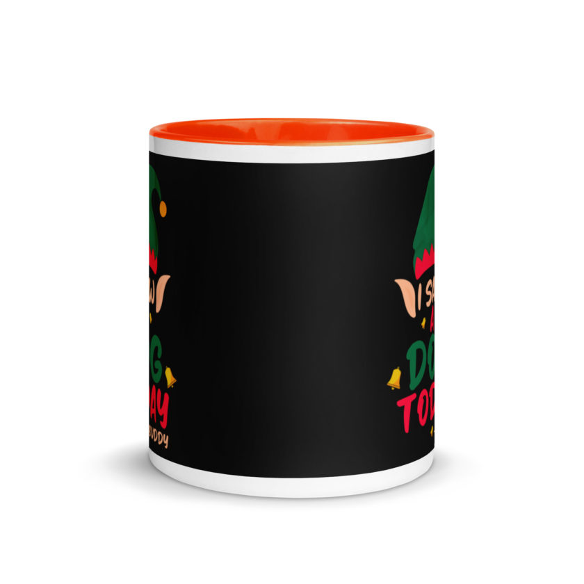 I saw a dog today! -Buddy the Elf, Elf Mug with Color Inside - Image 8