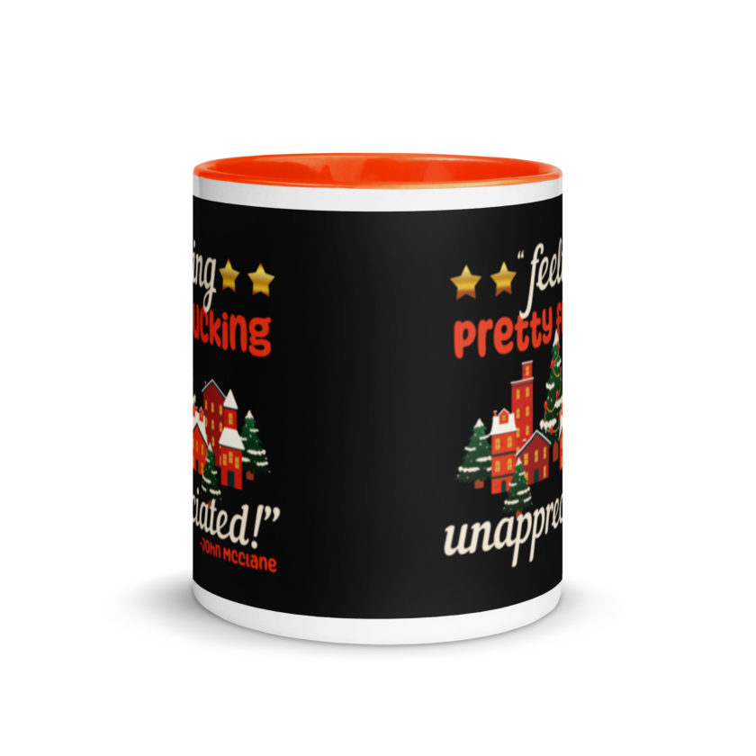 Feeling pretty fucking unappreciated! -John Mcclane, Die Hard Mug with Color Inside - Image 8