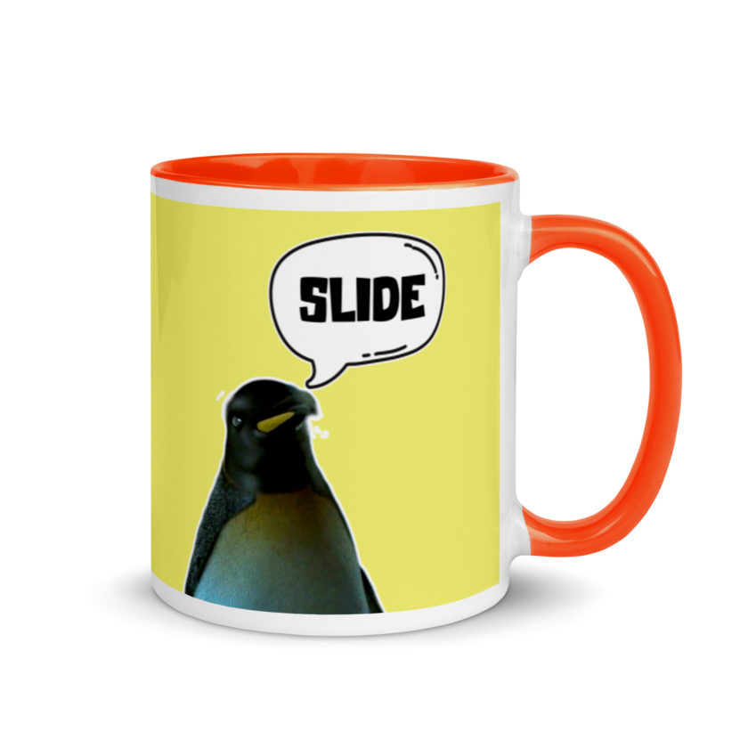 Slide - Penguin Fight Club Mug with Color Inside - Image 8