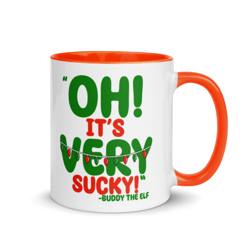 Oh, its VERY sucky! -Buddy the Elf, Elf Mug with Color Inside - Image 7