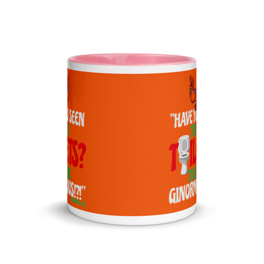 Have you seen these toilets? They're GINORMOUS!?! -Buddy the Elf, Elf Mug with Color Inside - Image 14