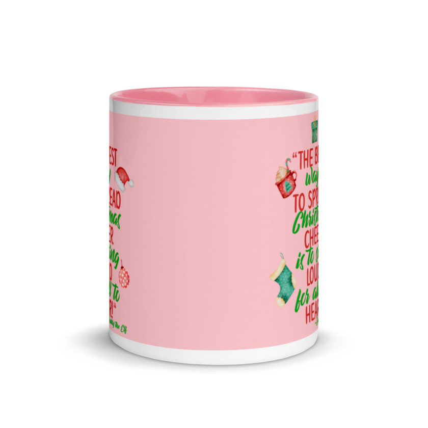 The best way to spread Christmas cheer is to sing loud for all to hear! -Buddy the Elf, Elf Mug with Color Inside - Image 15