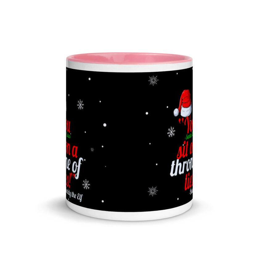 You  sit on a throne of lies! -Buddy the Elf, Elf Mug with Color Inside - Image 14