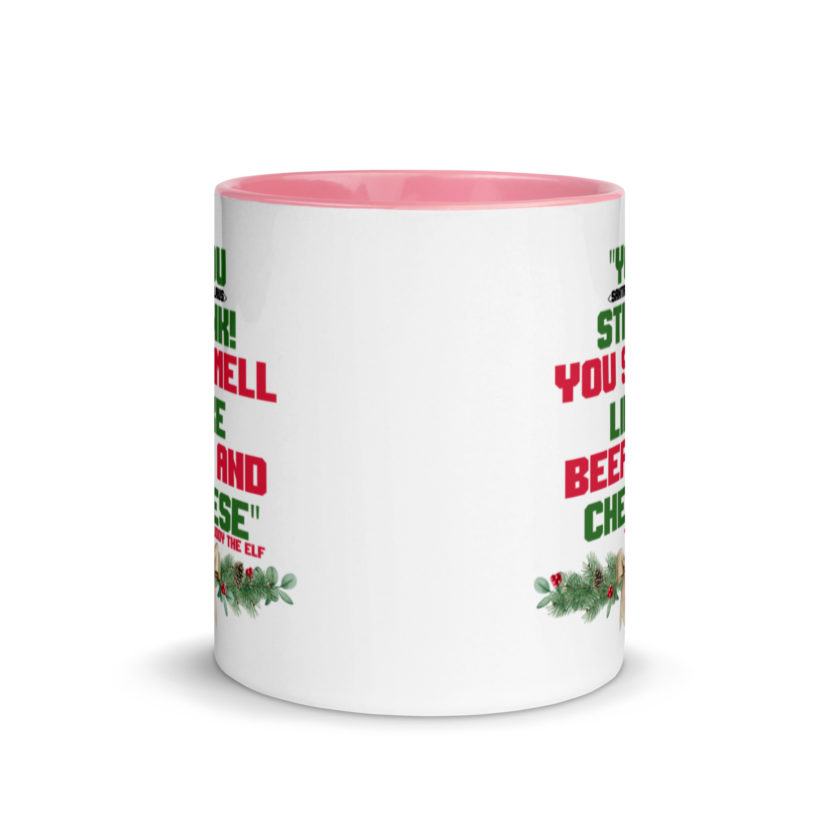 You  Stink! You smell like beef and cheese -Buddy the Elf, Elf Mug with Color Inside - Image 14