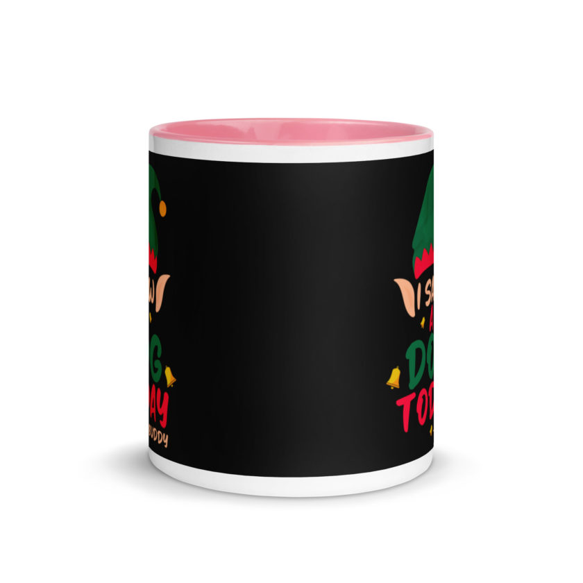 I saw a dog today! -Buddy the Elf, Elf Mug with Color Inside - Image 14