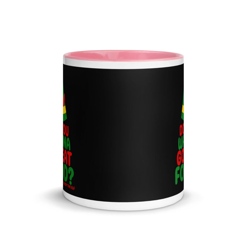 Do you wanna go eat food? -Buddy the Elf, Elf Mug with Color Inside - Image 14