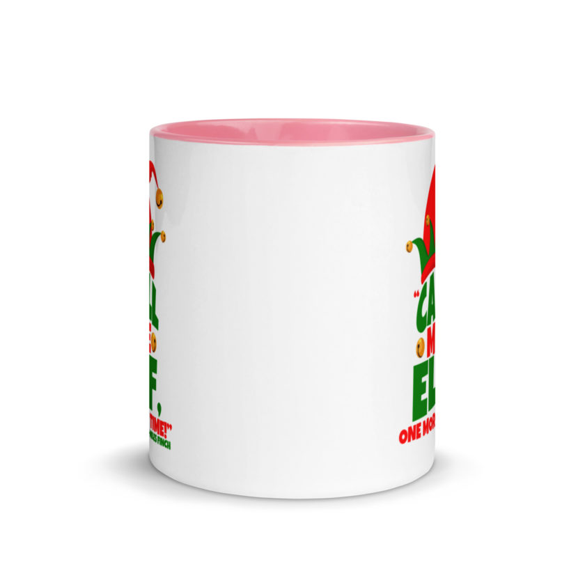 Call me elf, one more time! -Miles Finch, Elf Mug with Color Inside - Image 14
