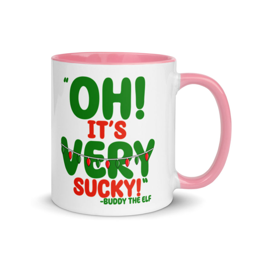 Oh, its VERY sucky! -Buddy the Elf, Elf Mug with Color Inside - Image 13