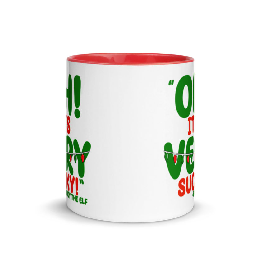Oh, its VERY sucky! -Buddy the Elf, Elf Mug with Color Inside - Image 6