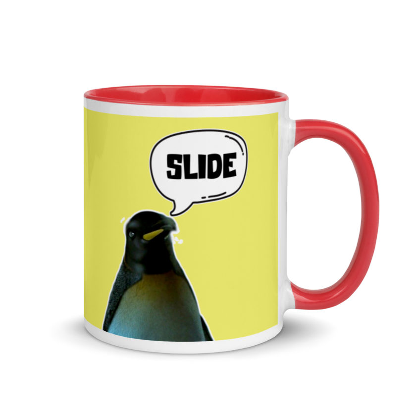 Slide - Penguin Fight Club Mug with Color Inside - Image 5