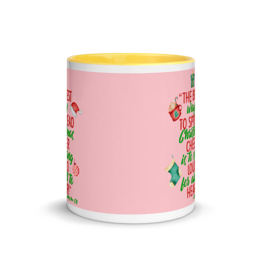 The best way to spread Christmas cheer is to sing loud for all to hear! -Buddy the Elf, Elf Mug with Color Inside - Image 17