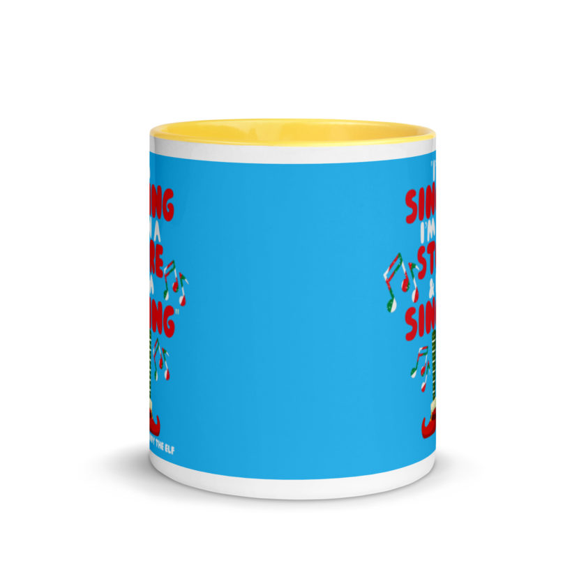 I'm singing! I'm in a store and I'm singing! -Buddy the Elf, Elf Mug with Color Inside - Image 17