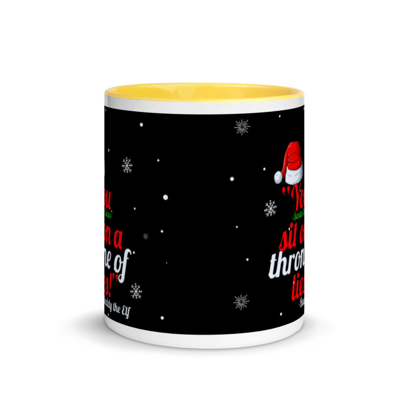You  sit on a throne of lies! -Buddy the Elf, Elf Mug with Color Inside - Image 17
