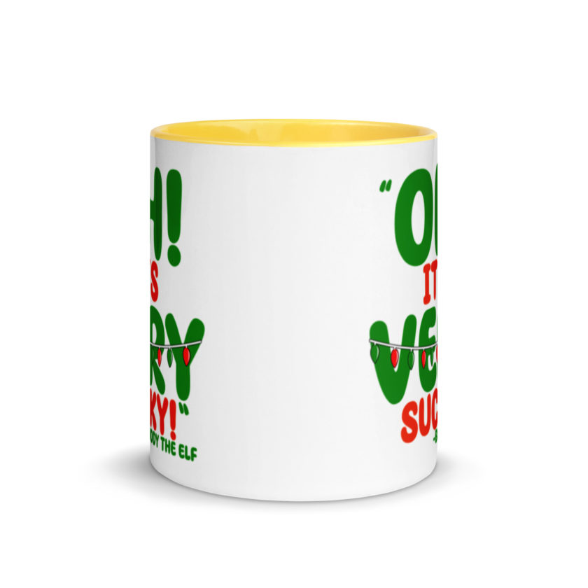 Oh, its VERY sucky! -Buddy the Elf, Elf Mug with Color Inside - Image 17