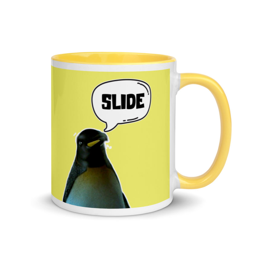 Slide - Penguin Fight Club Mug with Color Inside - Image 17