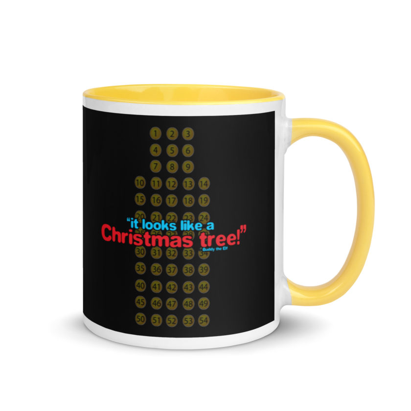 It looks like a Christmas tree! -Buddy the Elf, Elf Mug with Color Inside - Image 16