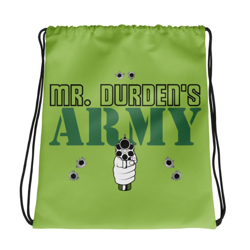 Mr. Durden's Army -Fight Club Drawstring bag