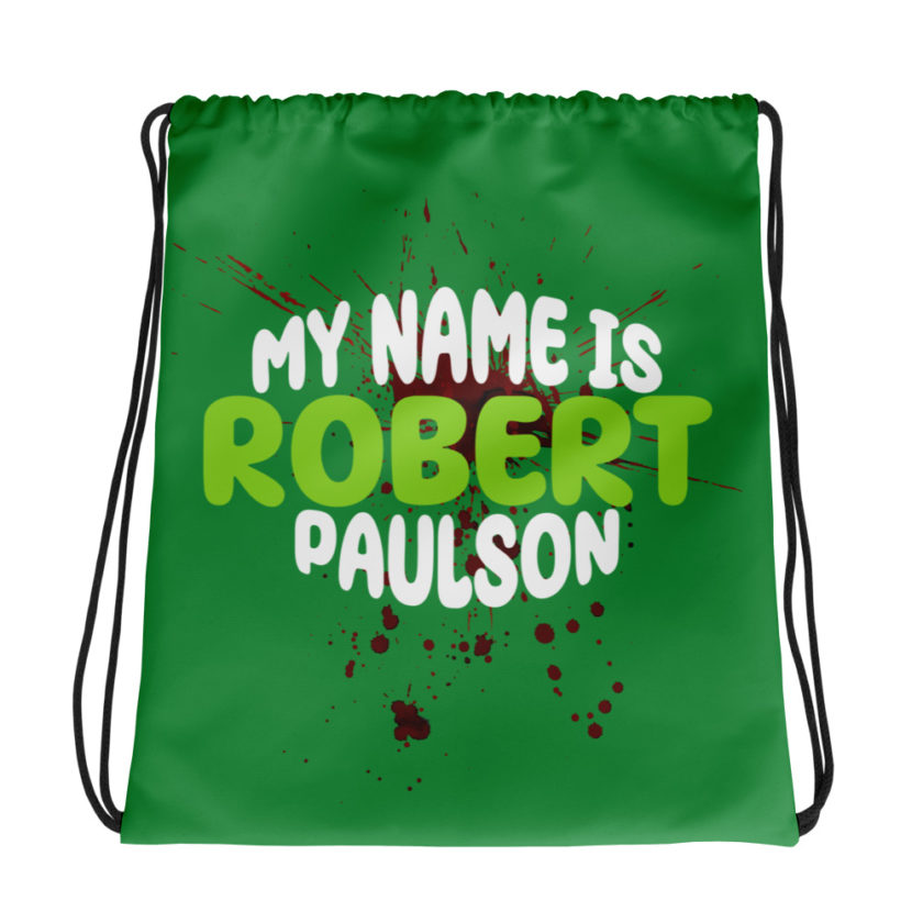 My name is Robert Paulson -Fight Club Drawstring bag