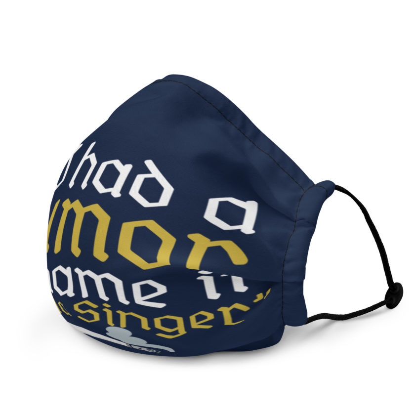 If I had a tumor, I'd name it Marla Singer -Cornelius, Fight Club Premium face mask - Image 3