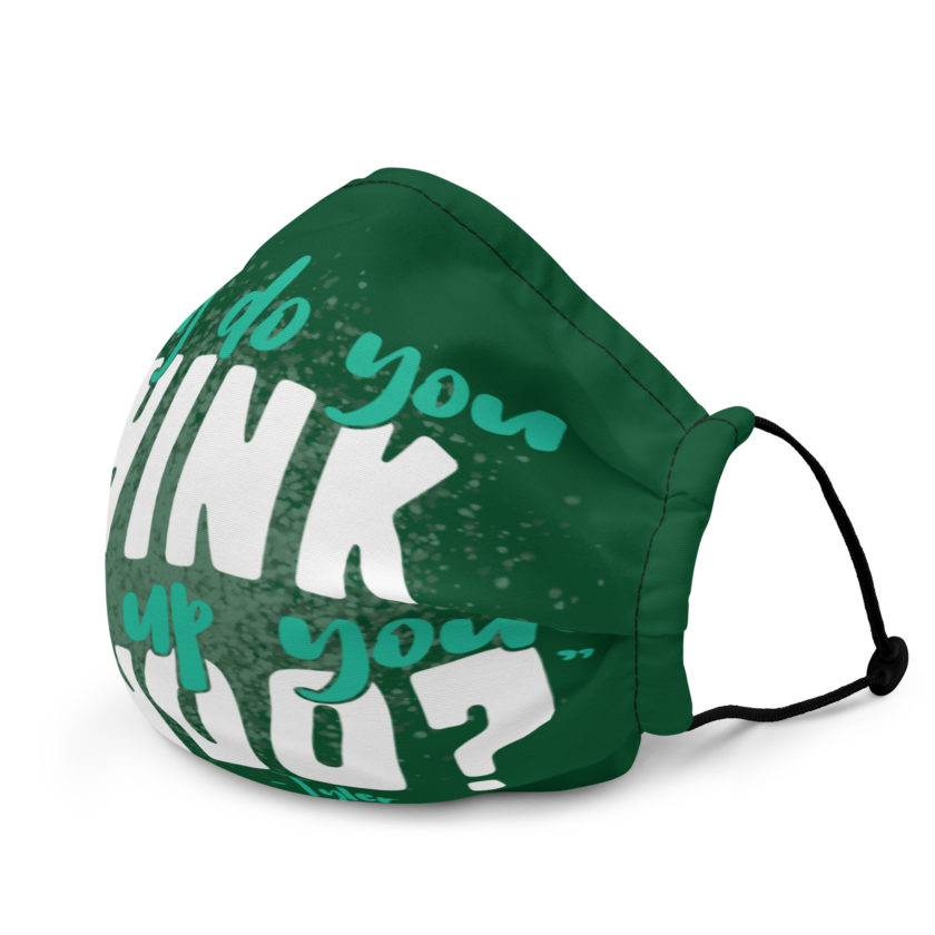 Why do you think I blew up your condo? -Tyler Durden, Fight Club Premium face mask - Image 3