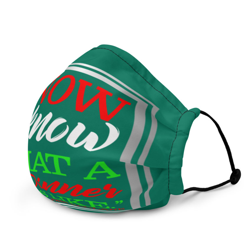 "Now I Know What A TV Dinner Feels Like." -John Mcclane, Die Hard Premium face mask - Image 3