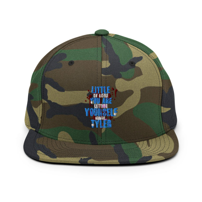 Little by little you are letting yourself become...Tyler Durden - Fight Club  Snapback Hat - Image 14