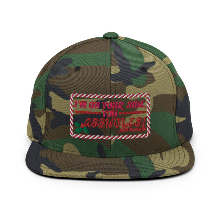 I'm on your side, you assholes! -John Mcclane, Die Hard Snapback Hat - Image 14
